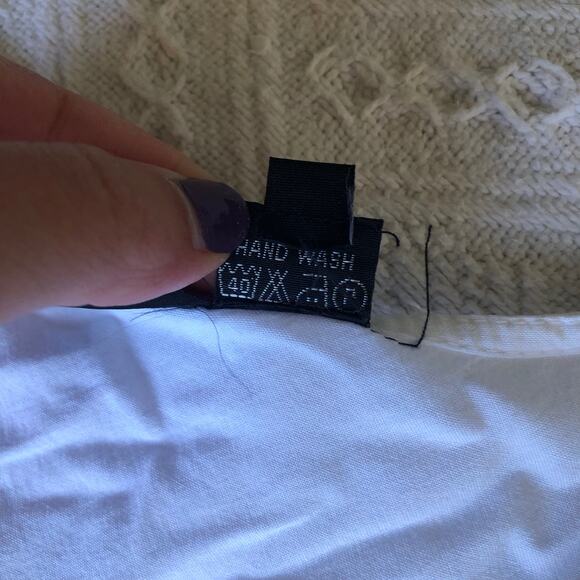 VTG 90s Y2K Anandas Collection Maxi Dress White XL Crochet Lace Sheer Fairycore - Picture 10 of 10